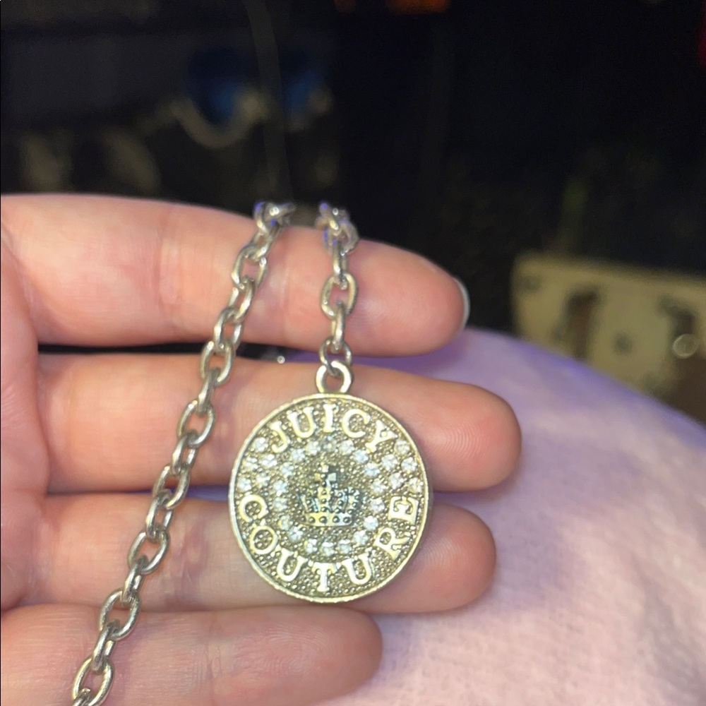 Juicy Couture Silver Charm Necklace